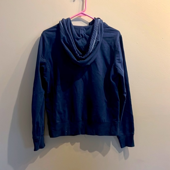 California Zip Up Navy Sweater Blue and Yellow - Picture 3 of 3